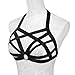 Jelinda Women Harness Elastic Cupless Cage Bra Hollow Out Strappy Crop Top (Color 11)One Size