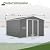 Ball & Cast 10 x 10 FT Storage Shed with 2 Lockable Doors and Air Vent,Outdoor Metal Tool House W/Foundation and Sloped Roof,All Weather Waterproof,for Backyard,Patio,Lawn,Garden,Gray