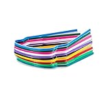 nanum 35-Pack Eye Protective Safety Cover Office Pack,Includes 25 Disposable Eye Shield Lenses per Pack and 10 Frames(Multicolor),Suitable for Meeting,Communication,Anti-Dropping