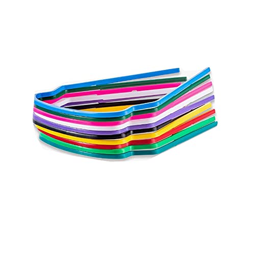 nanum 35-Pack Eye Protective Safety Cover Office Pack,Includes 25 Disposable Eye Shield Lenses per Pack and 10 Frames(Multicolor),Suitable for Meeting,Communication,Anti-Dropping