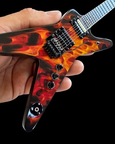 Axe Heaven Dimebag Dean Dime O Orange Flame ML Mini Guitar Replica Collectible DD-088