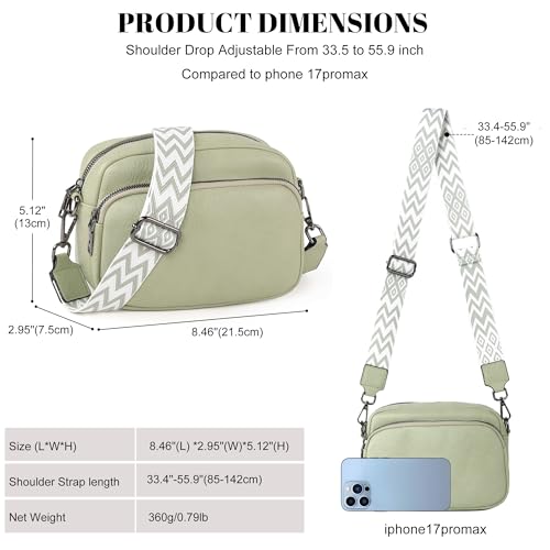 Image of TANTOMI Small Crossbody Bag for Women, Vegan Leather Shoulder Bags for Women, Travel Purse with Adjustable Shoulder Strap