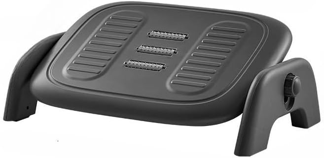 Foot Rest Under Desk, Ergonomic Foot Stool for Office & Home, Non-Slip Footrest for Leg Relaxation (Black)