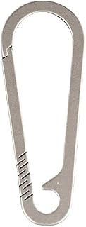 Quick Release Hook Keychain Buckle Multifunctional Spring Snap Hook Keyring Titanium Alloy Carabiner Outdoor Tool