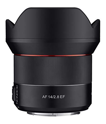 Image of Rokinon AF 14mm F2.8 Weather Sealed Auto Focus Wide Angle Lens for Canon EF, Black (IO14AF-C) (Renewed)