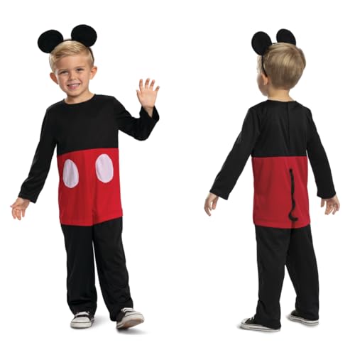 Disney Oficial clássico - disfarce Mickey Mouse criança, disfarce rato criança, disfarces Mickey Mouse criança, disfarces Disney criança, disfarce carnaval criança natal tamanho XS