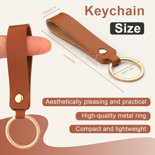 Nitlak 50 Pcs Leather Keychains, PU Leather Keychain Blanks, Key Chains Kit by Nitlak - Used condition - Image 2