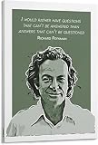 Richard Feynman Quotes Poster Canvas Painting Wall Art Poster for Bedroom Living Room Decor (08×12inch-No Framed)
