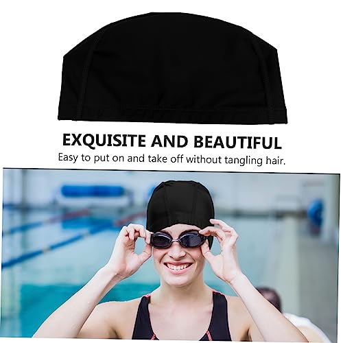 Homoyoyo Gorro De Cabelo De Natação Elástico Pu Para Homens Bonés De Cabelo Para Mulheres Crianças T