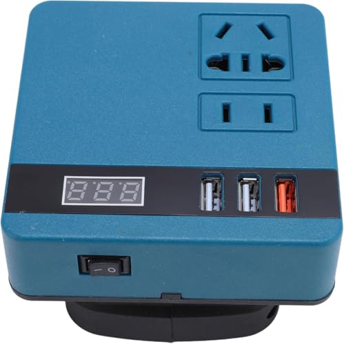 Image of 120W Lithium Battery Inverter Multifunction 21V to 220V AC Dual-Engine Intelligent Multiple Protections with Voltage Display Function