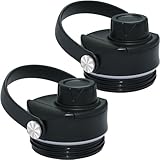 Haloera Upgraded Spout Lids for YETI Rambler Water Bottle 12 18 26 36 64 oz Accessories, Big Handle Chug Cap for Rtic Lid Accessories