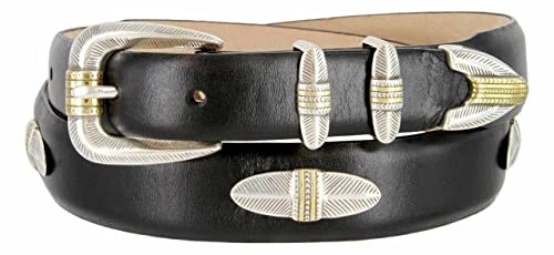 BS8202 Genuine Full-Grain Cowhide Leather Designer Dress Belt 1-1/8