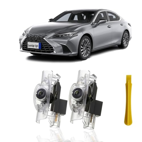 Zasekdge 2Pcs Never Fade Car Door Lights Logo Projector,HD LED Car Welcome Projector Lights Compatible with LS/ES/is/LX/RX/GS/GX/RC Car Accessories