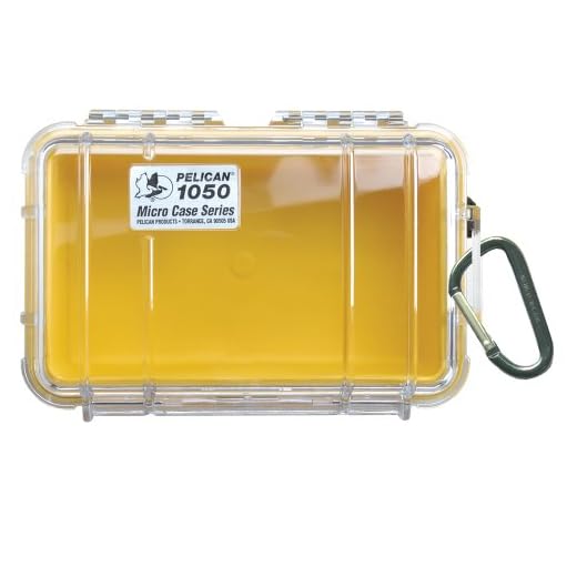 Pelican 1050 Micro Case - for iPhone, GoPro, Camera, and more (Yellow/Clear)
