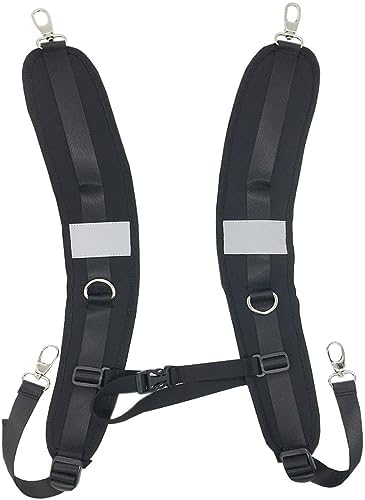 FOLAI Waterproof Replacement Shoulder Strap with Adjustable Belt for Shoulder Bag Backpack Black