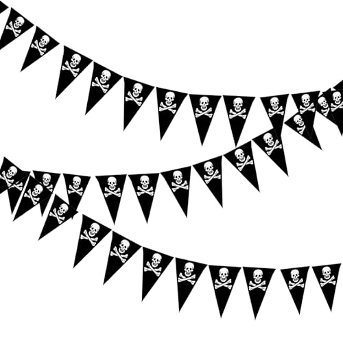 FUIPVGI 3 Piezas/13.5M Bandera Pirata Banderas Bandera Jolly
