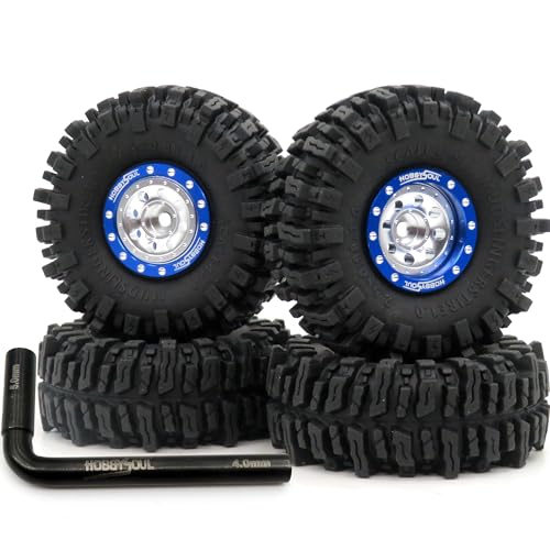 Roues RC 1.0 antiblocage et jantes métal déport -3mm pour éviter les retournements du TRX4M