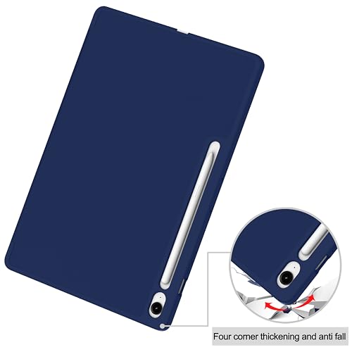 Image of ProElite Cover for Samsung Galaxy Tab S10 FE Plus 13.1 inch, Soft Flexible Flip Case Cover for Samsung Galaxy Tab S10 FE Plus 13.1 inch Cover, [Recoil Series]- Dark Blue