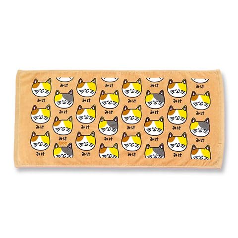 Amazon｜OKUTANI CORPORATION おえかきさん タオル みけねこさん約34