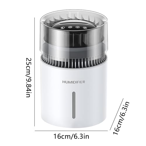 Purificateur d'air à ions négatifs pour la maison avec humidificateur évaporatif 5L