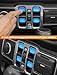 Savadicar Sky Blue Interior Accessories - Window Control Switch Trim Set for 2018-Present Jeep Wrangler JL JLU 4XE & Gladiator JT - Solid Color Interior Decor Upgrade Option, 4-Piece