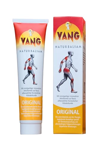 YANG Naturbalsam Pomada refrescante 100 % natural, vegana, para dolores musculares y articulares.