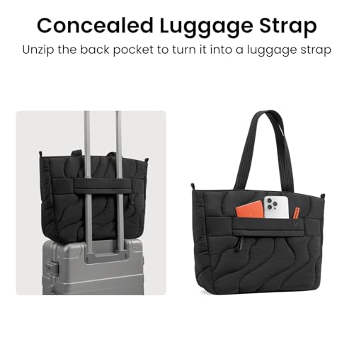 tomtoc 13-14 Inch Puffy Laptop Tote Bag with Padded Laptop Compartment, 10L by tomtoc - Used condition - Image 8
