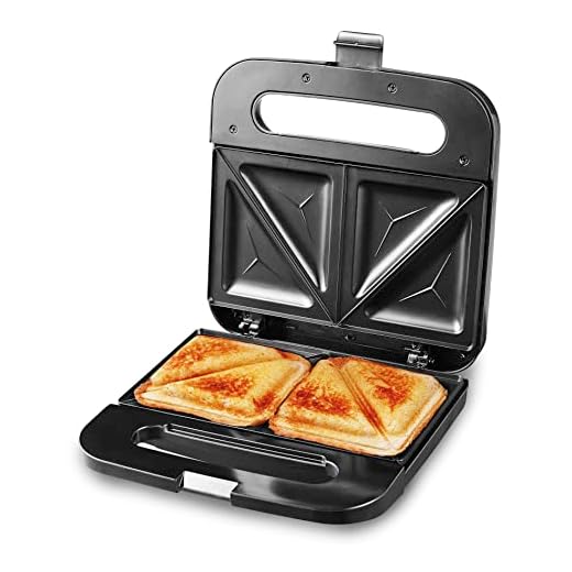 Elite Gourmet ESM2207XSS Sandwich Panini Maker Grilled Cheese, Machine Tuna Melt Omelets Non-stick Cooking Surface, 2 Slice, 750 Watts, Stainless Steel
