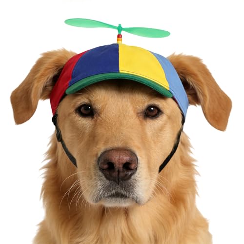 IPENNY Colorful Pets Propeller Hat, Rainbow Helicopter...