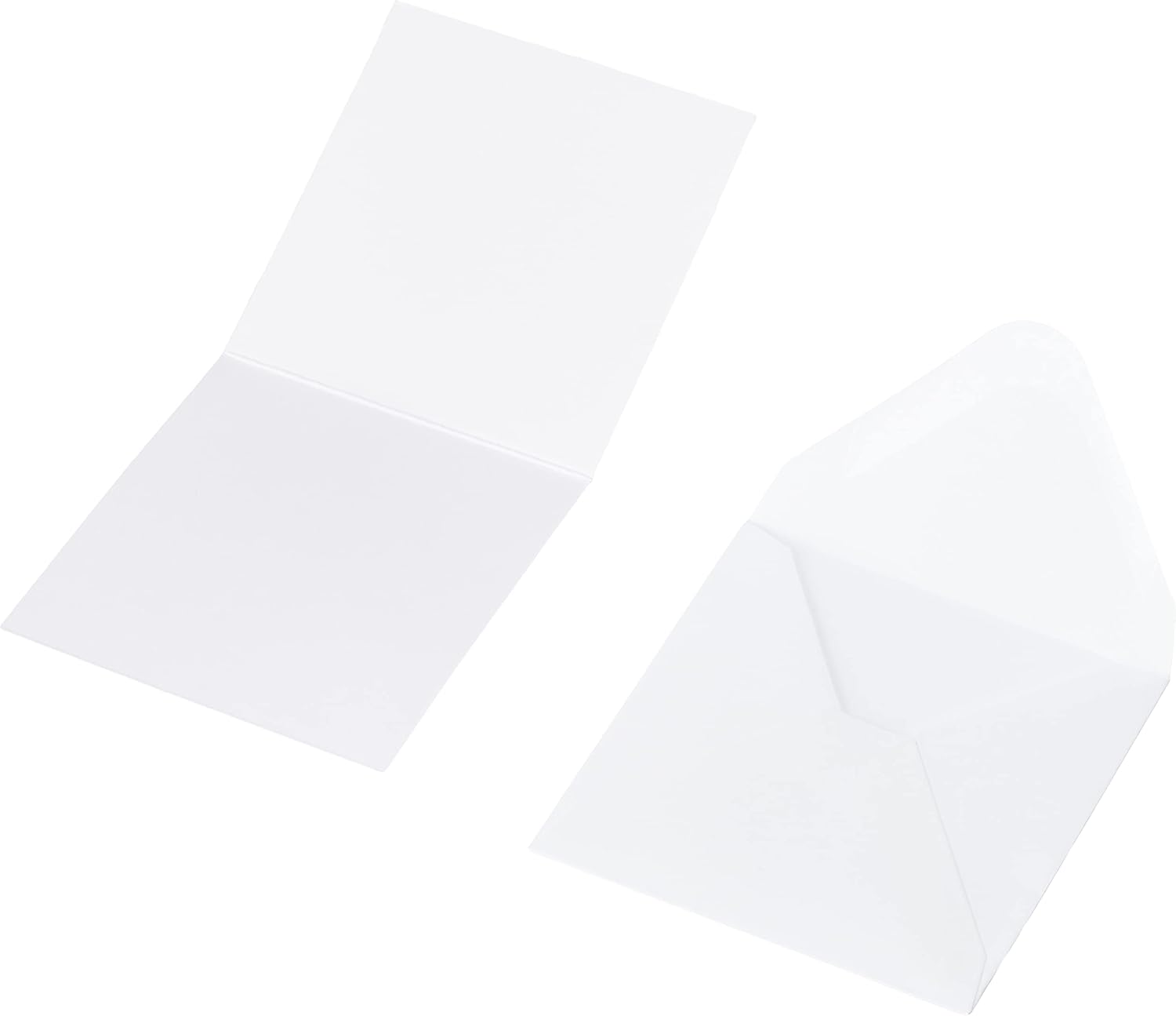 docrafts Papermania Square Cards and Envelopes, White (Pack of 20)