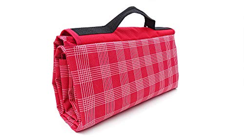 Hidewalker Manta de Picnic Impermeable Plegable Anti Calor para Jardin Picnic Camping Conciertos al Aire Libre (M, Rojo)