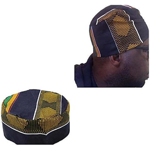 Kente Kufi Hat Black Style #4 Cover