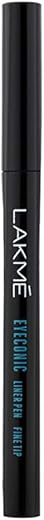 Lakme Eyeconic Liquid Eye Liner Pen, Black, Long Lasting Matte Waterproof Liner with Fine Tip for Precision – Smudge Proof Eye Makeup for 14 hrs, 1 ml