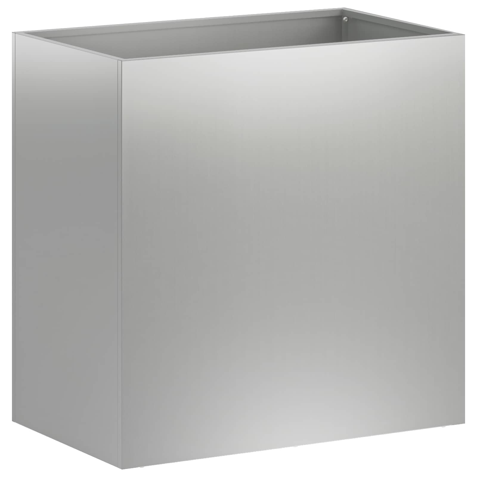 Genérico Macetero de Jardín Plateado 50 x 30 x 50 cm Acero Galvanizado,Casa y jardín,Maceteros y jardineras,5.9 kg-8005536