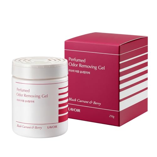 ラヴア ジェルタイプ室内消臭剤 250g|植物由来成分配合|こぼれる心配なし|強力消臭&ベリーフローラルの香り|リビング・玄関・トイレ・車内に最適|ブラックカラント&ベリー