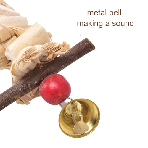 Brinquedos para mastigar pássaros, brinquedo para mastigar papagaio - Brinquedos naturais feitos à m