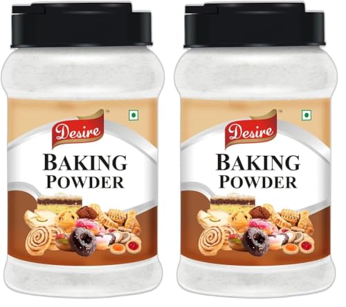 Image of Desire Baking Powder, 900g - Gluten-Free, Aluminum-Free, Double-Acting Leavening Agent for Fluffy Cakes, Cookies & Breads - Ideal for All Baking Needs (Pack of 2)