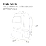 Carhartt Insulated 24 Can Two Compartment Cooler Backpack, Fully-Insulated Base, Durable Water-Resistant for Camping, Beach & Travel - Image 5