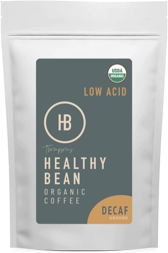 Lucy Jo's Coffee, Organic Decaf Mellow Belly Low Acid Blend, Medium Dark, 10.5 oz