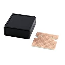 KIT-1593K Box + PCB, Black ABS Plastic, 2.6 x 2.6 x 1.1 in