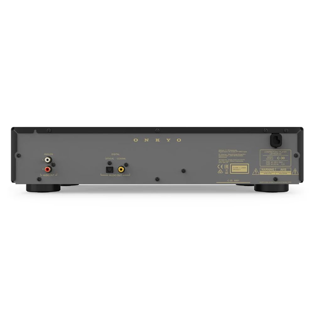 ONKYO C-30 CD-Player mit DAC 32 Bit/768 kHz, Schwarz