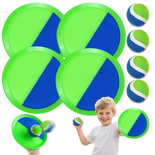 Klettballspiel für Kinder Klettball, Klettballspiel Wurfspiel Wasserdicht Ball, Strandspielzeug, Klettspiel Wurf Spiel, Familie Outdoor Spiele, Draußen Strand Spielzeug 3 4 5 6 Jahre Kinder Geschenke