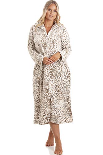 Camille Mujeres Supersoft Polar Animal Print Loungers 46-48 Beige