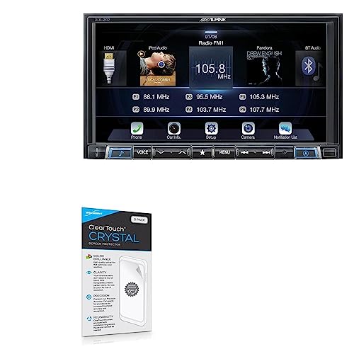 BoxWave Alpine ILX-207 XN[veN^[ [ClearTouch Crystal (2pbN)] HDtBXL - ی ApCILX-207p