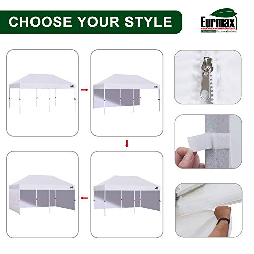 image for Eurmax USA 10'x20' Pop Up Canopy Tent Commercial Instant Canopies with