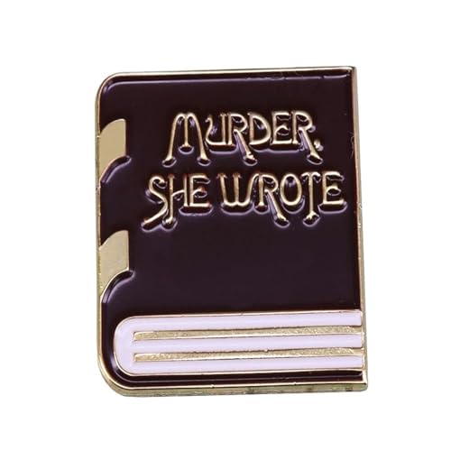 Murder Jessica Fletcher TV Detective Classic 80s Crime Mystery Wrote Show 1.1" Enamel Pin Badge
