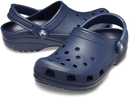 Crocs Unisex-Adult Classic Clogs, Navy, 7 Men/9 Women - 5