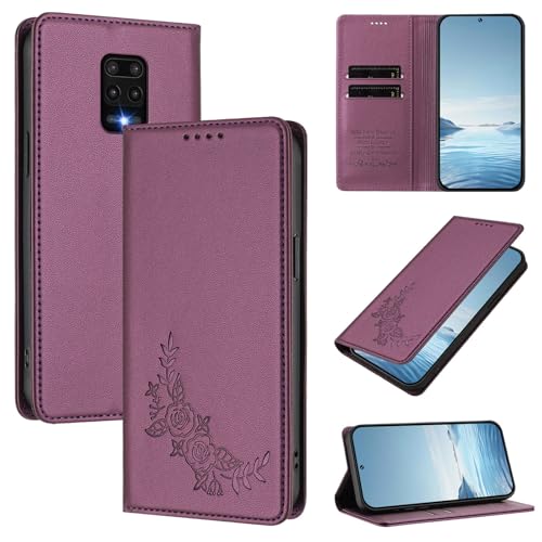 �X�}�z�P�[�X �Ή��@�� for Redmi Note 9 Pro (Max)/ Note 9S 4G / 10 lite,�Ή��@�� for Xiaomi Poco M2 Pro �yRFID�u���b�N�z�y�J�[�h�z���_�[�t�����z �}�O�l�b�g�J�� �X�^���h�@�\�t