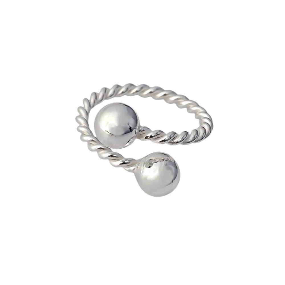 Srebrne Silver Sterling 925M Open Lisa Tonisa Regulowane kulki [AC0234]