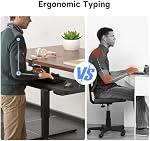 Plateau de clavier sous le bureau avec tiroir de rangement Large C-Clamp 26.8”(31” Y compris les pinces) x 11.8” Tiroir d'ordinateur de la plate-forme glisser hors clavier & - Le bac à souris. DSF7CT
